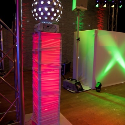 EUROLITE 2x Stage Stand variable incl. Cover and Bag, white