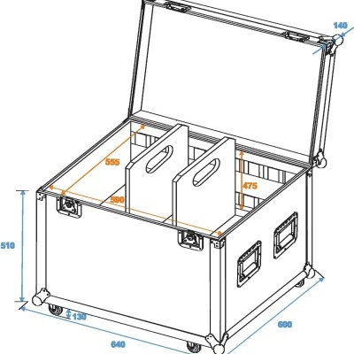 ROADINGER Universal Tour Case 60cm with wheels