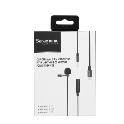 Saramonic LavMicro U1B - Lavalier microphone for Lightning iOS device (6 m cable)