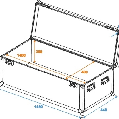 ROADINGER Universal Case Pro 140x40x40cm