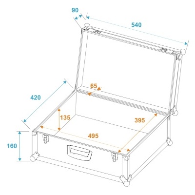 ROADINGER Universal Case Tour Pro 54x42x25cm black