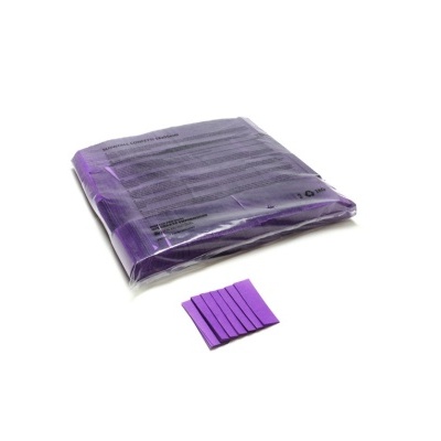 Faixas elásticas roxas embaladas e seis faixas soltas