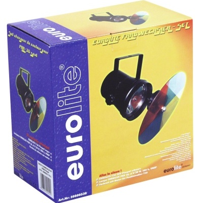 Caixa do projetor Eurolite com hélice colorida