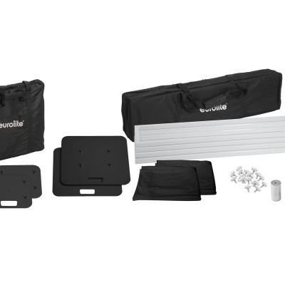 EUROLITE 2x Stage Stand 150cm incl. Cover and Bag, black