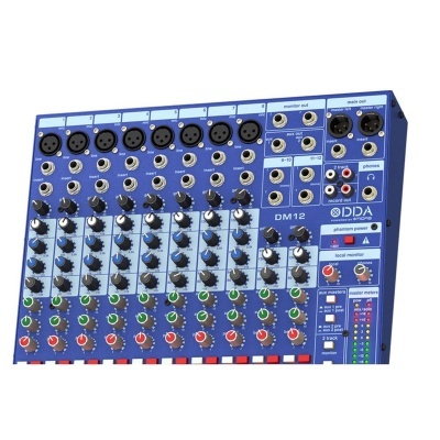 Midas DM12 12 Input Analog Live and Studio Mixer with Microphone Preamplifier