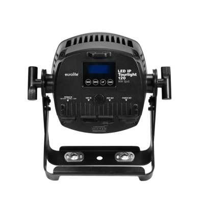 Luz de estúdio LED eurolite com ecrã digital e suporte preto