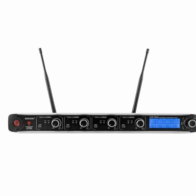 OMNITRONIC UHF-304 4-Channel Wireless Mic System 823-832/863-865MHz