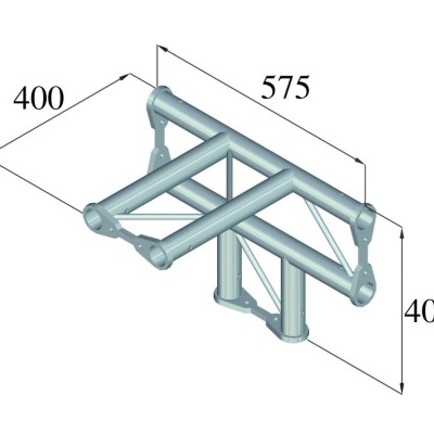ALUTRUSS BISYSTEM PH-42 4-way T-piece horizontal