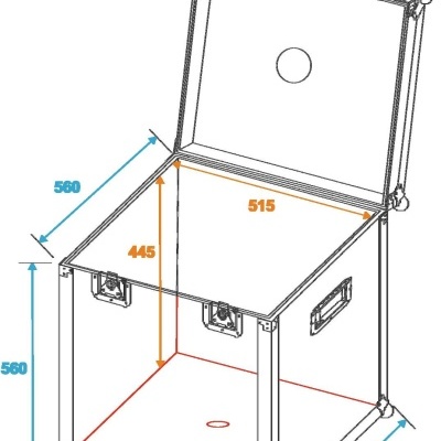 ROADINGER Flightcase Mirror Ball 50cm ROADINGER Flightcase Mirror Ball 50cm