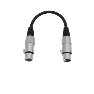 OMNITRONIC Adaptercable XLR(F)/XLR(F) 0.2m bk