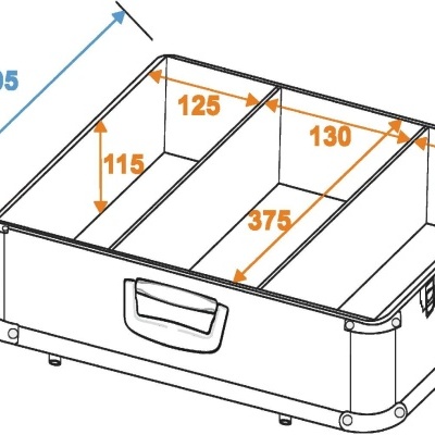 ROADINGER CD Case ALU polished for 100 CDs