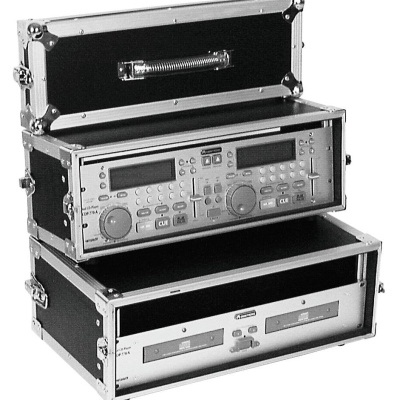 ROADINGER Double CD Player Case Tour Pro 3U black