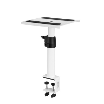 Suporte de mesa ajustável branco e preto