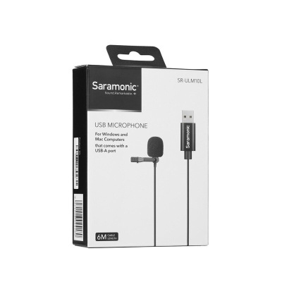 SR-ULM10L - USB lavalier microphone, 6 m cable