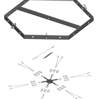 PSSO Flying bracket hexagonal CSA/CSK