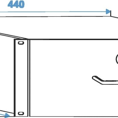 OMNITRONIC Rack Drawer with Lock 4U