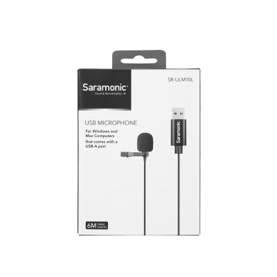 SR-ULM10L - USB lavalier microphone, 6 m cable