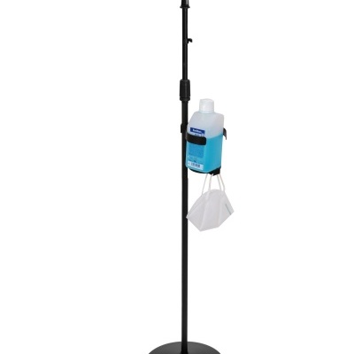 OMNITRONIC Set Microphone stand for disinfectant, black