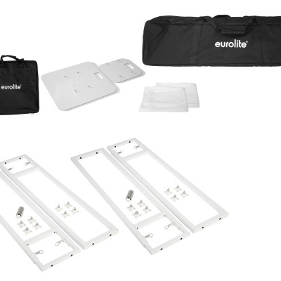 EUROLITE 2x Stage Stand variable incl. Cover and Bag, white