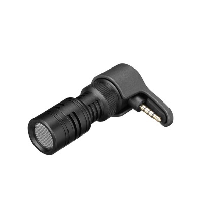 Saramonic SmartMic+ - Directional condenser microphone for mobile device, 3.5 mm mini-jack connector, 3.5 mm TRRS headphone connector