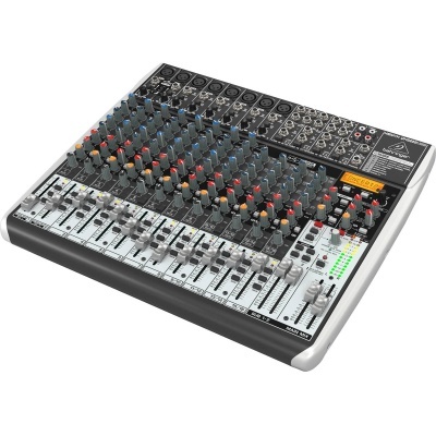 Behringer Xenyx QX2222USB Premium 22-Input 2/2-Bus Mixer with Xenyx Mic Preamps and Compressors, KLARK TEKNIK Multi-FX Processor, Wireless Option