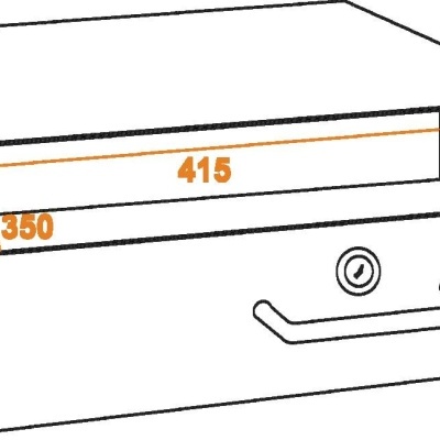 OMNITRONIC Rack Drawer with Lock 2U
