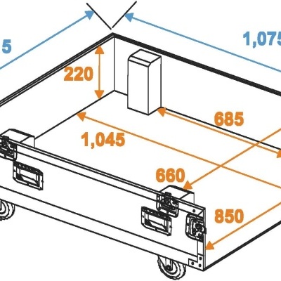 ROADINGER Flightcase 4x CLA-228