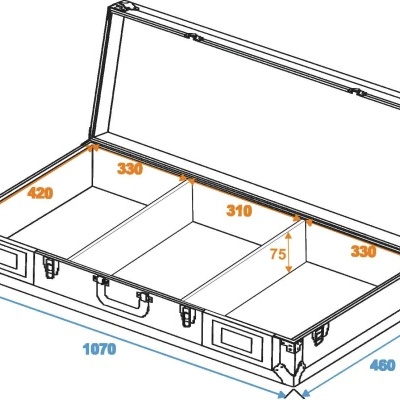 ROADINGER Universal Console DIGI-2 2xCD/1xM-12 bk