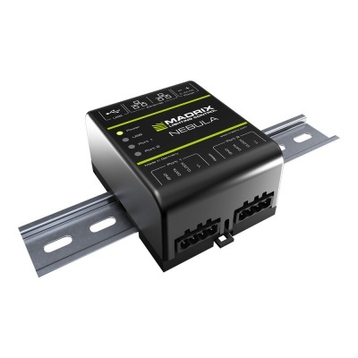 NEBULA - Art-Net Node / USB 2.0 Interface, SPI converter for 12 Universes, 2 x OUT, DIN rail