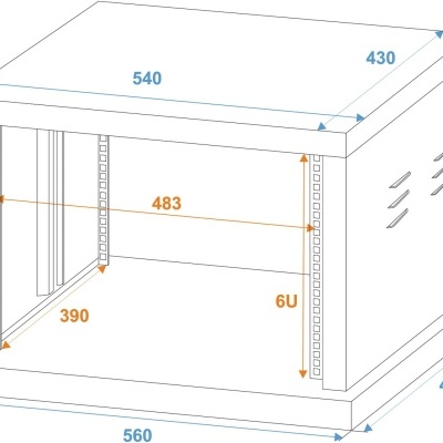 ROADINGER Steel Rack SR-19, 6U