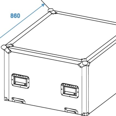 ROADINGER Flightcase Mirror Ball 75cm ROADINGER Flightcase Mirror Ball 75cm