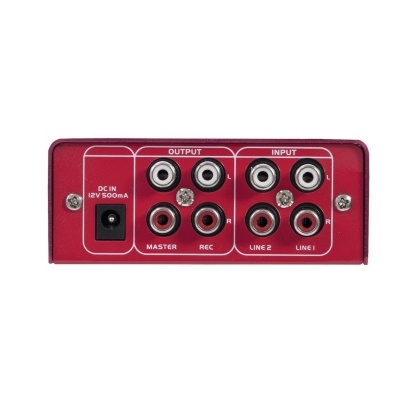 OMNITRONIC GNOME-202 Mini Mixer red