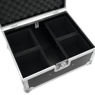 ROADINGER Flightcase 4x AKKU UP 4 QCL Spot QuickDMX