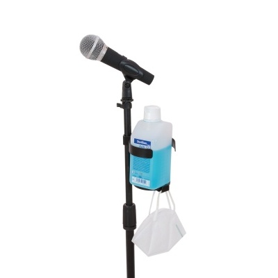 OMNITRONIC Set Microphone stand for disinfectant, black