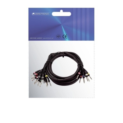 OMNITRONIC Snake cable 8xJack/16xJack mono 15m