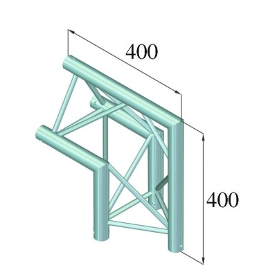 ALUTRUSS DECOLOCK DQ3-PAC24 2-Way Corner 90°