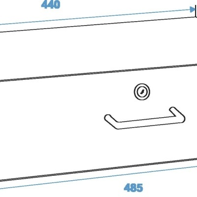 OMNITRONIC Rack Drawer with Lock 3U