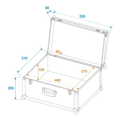 ROADINGER Universal Case  Tour Pro 52x29x32 black