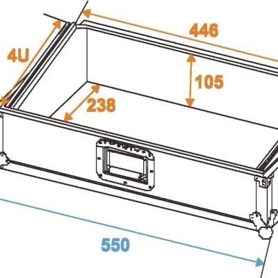 ROADINGER Mixer Case Pro MCA-19, 4U, bk
