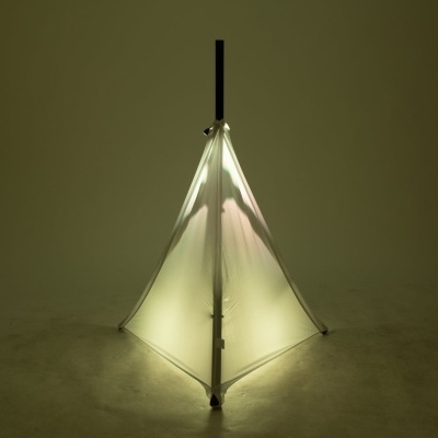 EUROPALMS Tripod Cover white three-sides