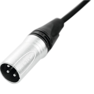 PSSO DMX cable XLR 3pin 10m bk Neutrik
