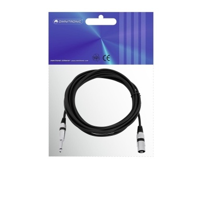 OMNITRONIC Adaptercable XLR(M)/Jack mono 5m bk