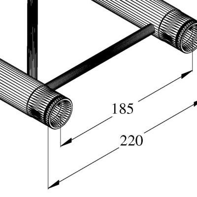 ALUTRUSS DECOLOCK DQ2-500 2-way Cross Beam ALUTRUSS DECOLOCK DQ2-500 2-way Cross Beam