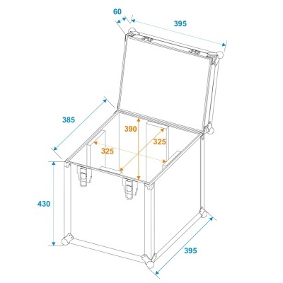 ROADINGER Flightcase 1x B-40 HCL/Laser