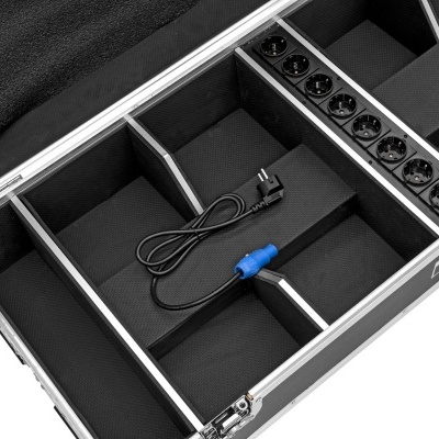 ROADINGER Flightcase 8x AKKU IP UP-4 QuickDMX with charging function