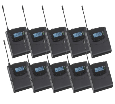 Beatfoxx Silent Disco V2 SDR-BP30 Bodypack-Receiver 10x Set
