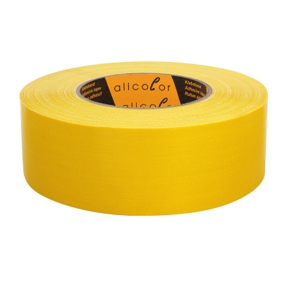 Stage Tape 695 yellow - High-quality cloth tape, glossy surface, yellow 50 mm