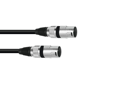 OMNITRONIC Adaptercable XLR(M)/XLR(M) 0.2m bk