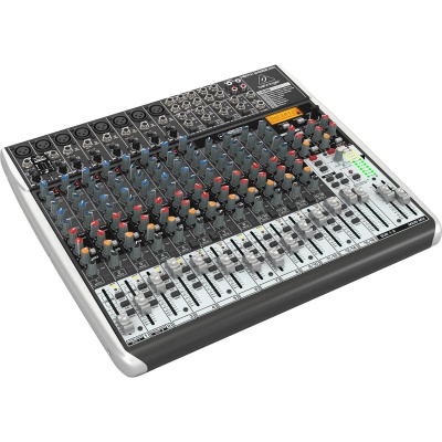 Behringer Xenyx QX2222USB Premium 22-Input 2/2-Bus Mixer with Xenyx Mic Preamps and Compressors, KLARK TEKNIK Multi-FX Processor, Wireless Option