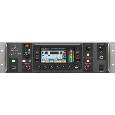 Behringer X32 Rack 40-Input 25-Bus Digital Rack Mixer with 16 Programmable MIDAS Preamps, USB Audio Interface and iPad/iPhone Remote Control